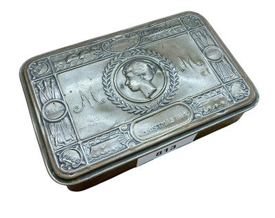 Lot 813 - First World War Princess Mary Gift Tin.