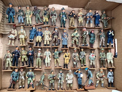 Lot 1904 - Del Prado hand painted WW11, WW1 and other military soldier diecast figurines, approx. 130 ( qty)