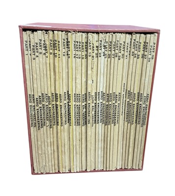 Lot 698 - 1930/40s Aero Engineering Weekly Magazine: Complete set of 39 parts featuring Production, Assembly, Testing, Maintenance and Overhaul of Aircraft by George Newnes.