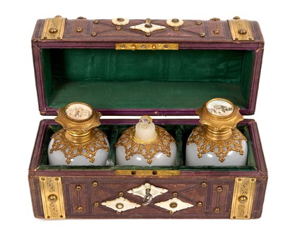 Lot 894 - 19th century French Palais Royal scent bottles