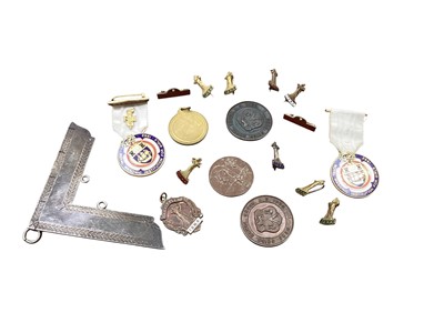 Lot 3023 - Collection of Masonic regalia to include sashes and medals