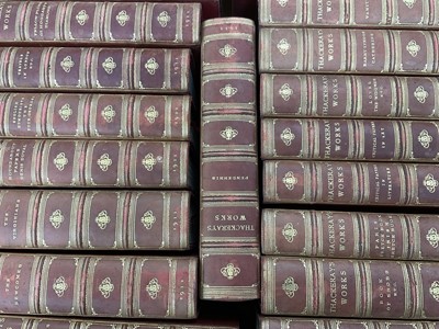 Lot 1423 - The works of William Makepeace Thackery. 20 volume set, published in 1911. A deluxe edition of 1000 copies
