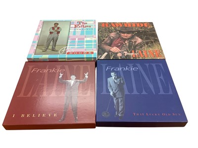 Lot 2737 - Group of CD box sets, including a signed Frankie Laine box 'Rawhide' box set