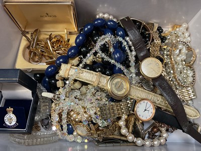 Lot 272 - Group of costume jewellery and wristwatches