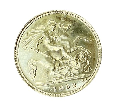 Lot 490 - G.B. - Gold Half Sovereign Elizabeth II 1982.