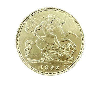 Lot 491 - G.B. - Gold Half Sovereign Elizabeth II 1982.