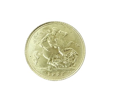 Lot 492 - G.B. - Gold Half Sovereign Elizabeth II 1982.