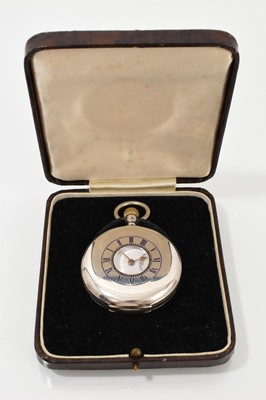 Lot 750 - J. W. Benson silver pocket watch, cased