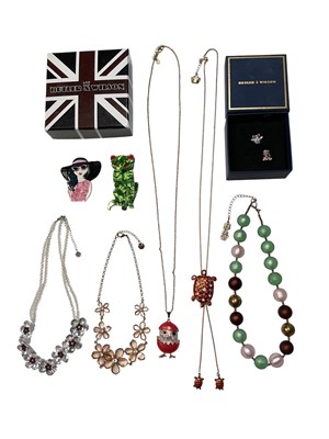 Lot 290 - Collection of Butler & Wilson necklaces, pins and two brooches in the style of Lea Stein