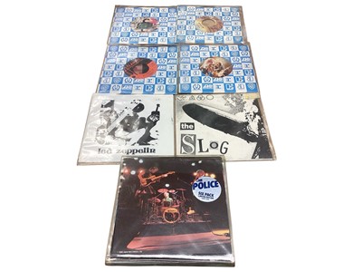 Lot 2748 - The Police - "Six Pack Limited Edition " pack of single records, together with Led Zeppelin 45's with Japanese inserts