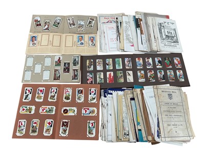 Lot 1189 - Selection of theatre programmes, theatre scrapbook, cigarette cards, vintage knitting patterns, children's books etc