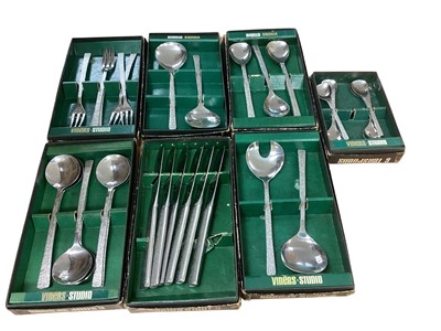 Lot 2914 - Collection of Viners Studio cutlery in boxes, designed by Gerald Benney