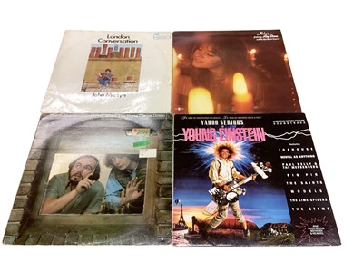 Lot 2750 - Three bags of LP records and 12" singles including Cyndi Lauper, Ry Cooder, Boston, Dire Straits, John Martyn (London Conversation Mono 1 LP 952) Tir Na Nog, Phil Ochs etc