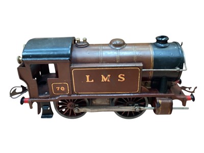 Lot 1930 - Hornby O Gauge group of four clockwork tank engines including Type 40 BR 82011, Type 50 No.60199, Type 101 LNER 460 & LMS 70 (4)
