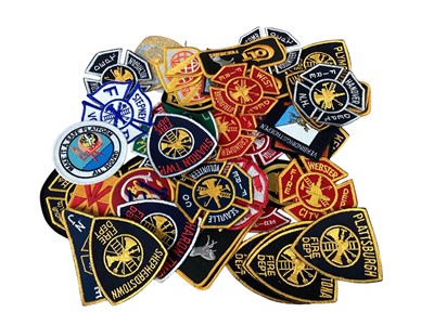 Lot 2921 - Group of American cloth Fire Brigade badges, (1 box).