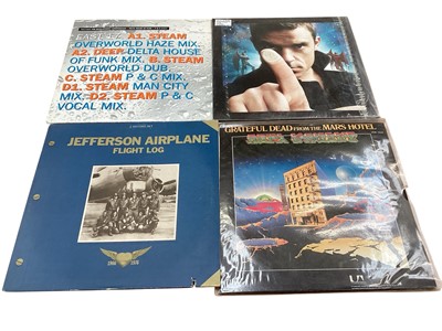 Lot 2765 - Box of LP records including Jefferson Airplane, Nazareth, Robbie Williams etc