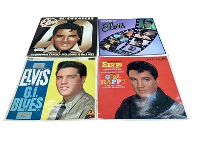 Lot 2767 - Box of Elvis LP's