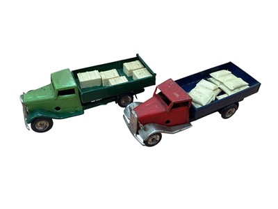 Lot 1937 - Mimic clockwork commercial tin plate vehicles (1 box)