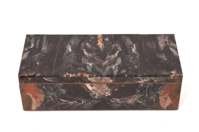 Lot 899 - Marble veneered casket