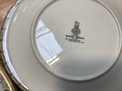 Lot 5052 - Royal Doulton Mosaic Garden tableware together with a Colclough tea service, Staffordshire 'Coaching days' and others