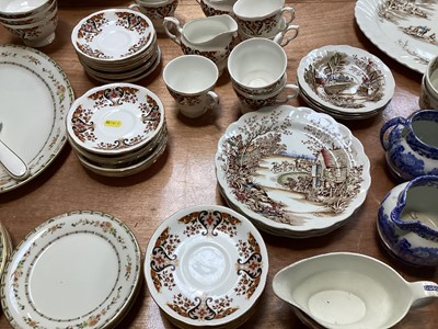 Lot 5052 - Royal Doulton Mosaic Garden tableware together with a Colclough tea service, Staffordshire 'Coaching days' and others