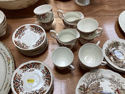Lot 5052 - Royal Doulton Mosaic Garden tableware together with a Colclough tea service, Staffordshire 'Coaching days' and others