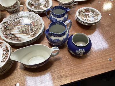 Lot 5052 - Royal Doulton Mosaic Garden tableware together with a Colclough tea service, Staffordshire 'Coaching days' and others