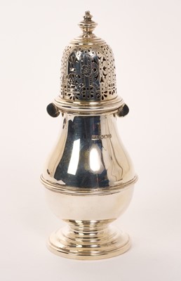 Lot 436 - Silver sugar castor