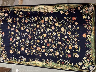 Lot 2585 - Two tapestry rugs / wall hanging and other tapestry panels etc.