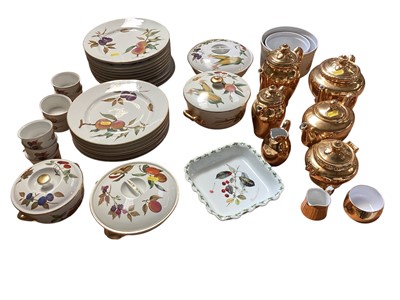 Lot 5059 - Royal Worcester Evesham table service together with a Royal Worcester gilt tea ware