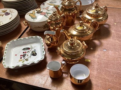 Lot 5059 - Royal Worcester Evesham table service together with a Royal Worcester gilt tea ware