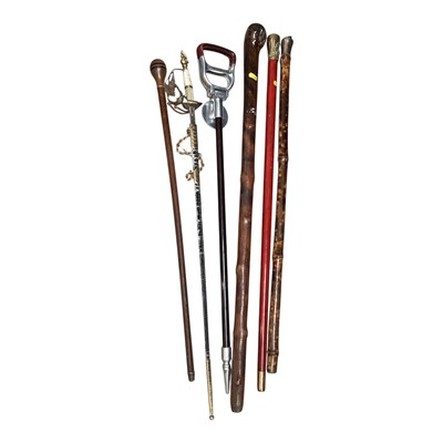 Lot 5216 - Collection of walking sticks