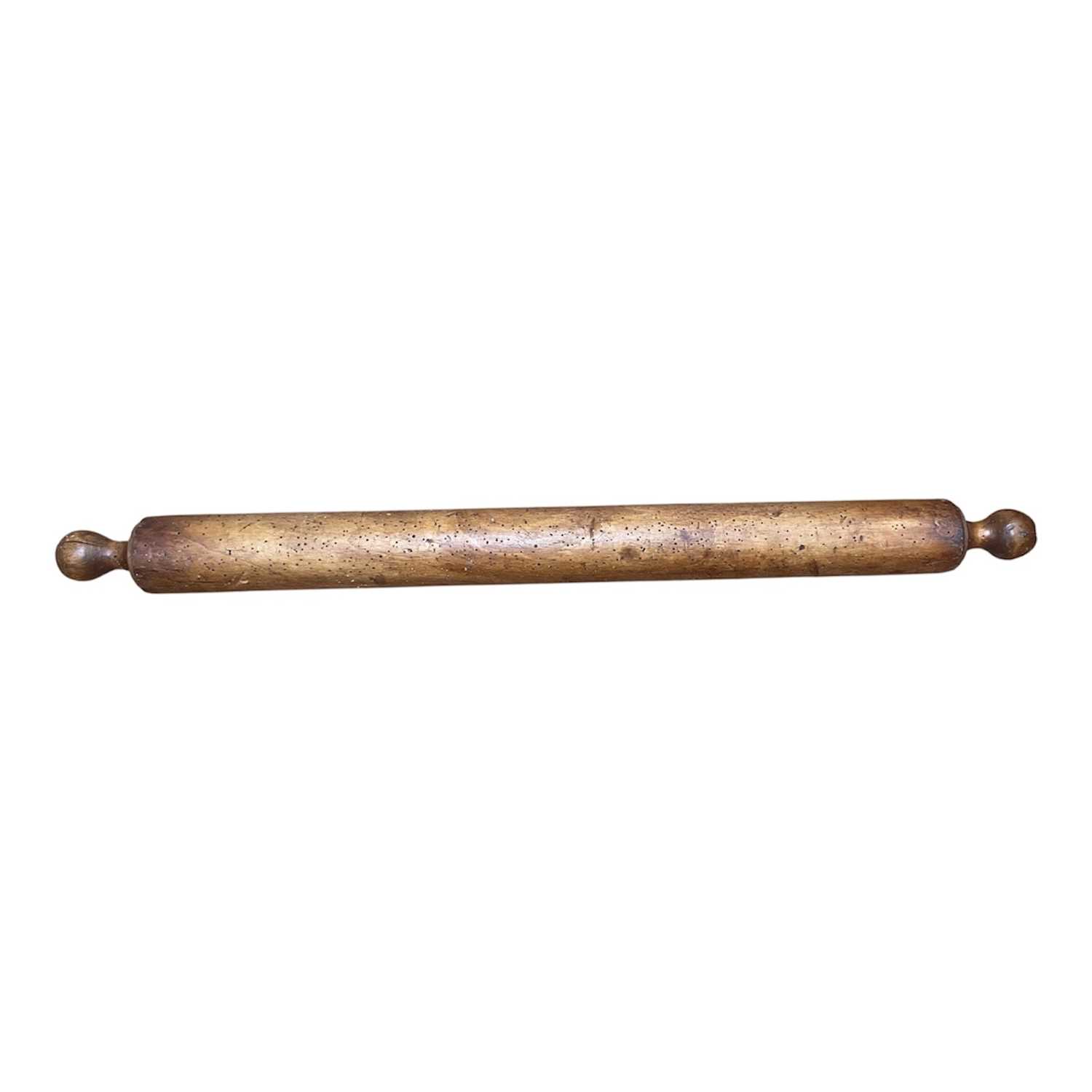 Lot 5048 - Oversized antique treen rolling pin