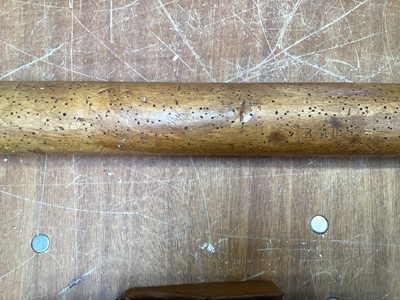 Lot 5048 - Oversized antique treen rolling pin