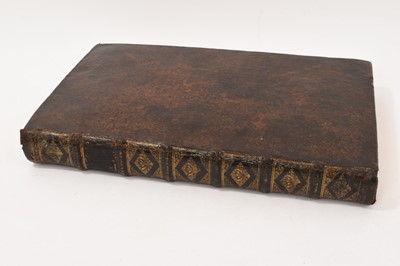 Lot 1020 - Late 17th / early 18th century leather binding, now with blank contents
