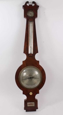 Lot 371 - 19th century mahogany banjo barometer by Jones, Gray & Co, Liverpool