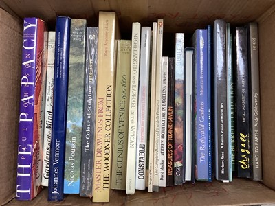 Lot 5102 - Four boxes of art related books, gardening and other good reference books, together with Glyndebourne programmes