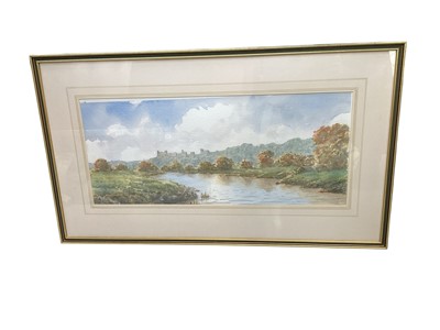 Lot 5135 - M. Matthews, signed monoprint 'Hightide', pair of watercolours and other decorative pictures