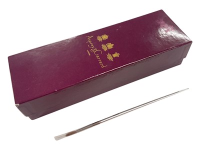 Lot 140 - Formerly the property of Mr William Tallon RVM, the Queen Mother's faithful Page, Asprey & Garrard silver watercolour paint brush in original box. Provenance: sold by these rooms in The Will...