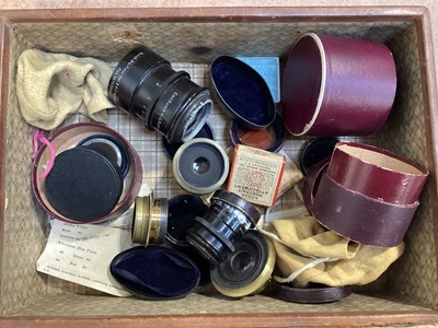 Lot 5074 - Group of ceramics and glassware to include Midwinter table service, studio glass, antique camera lenses etc