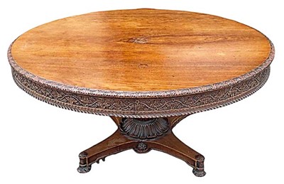 Lot 1384 - Early 19th century Anglo Indian circular table of large proportions