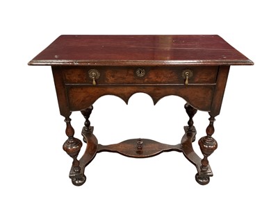Lot 1474 - William and Mary oak side table