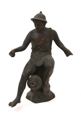 Lot 1004 - 19th century Grand Tour bronze figure of the Neapolitan fisherman, 20cm high