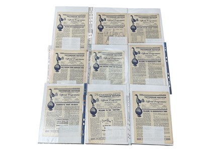 Lot 1120 - Collection of 1950s/60s Tottenham programmes