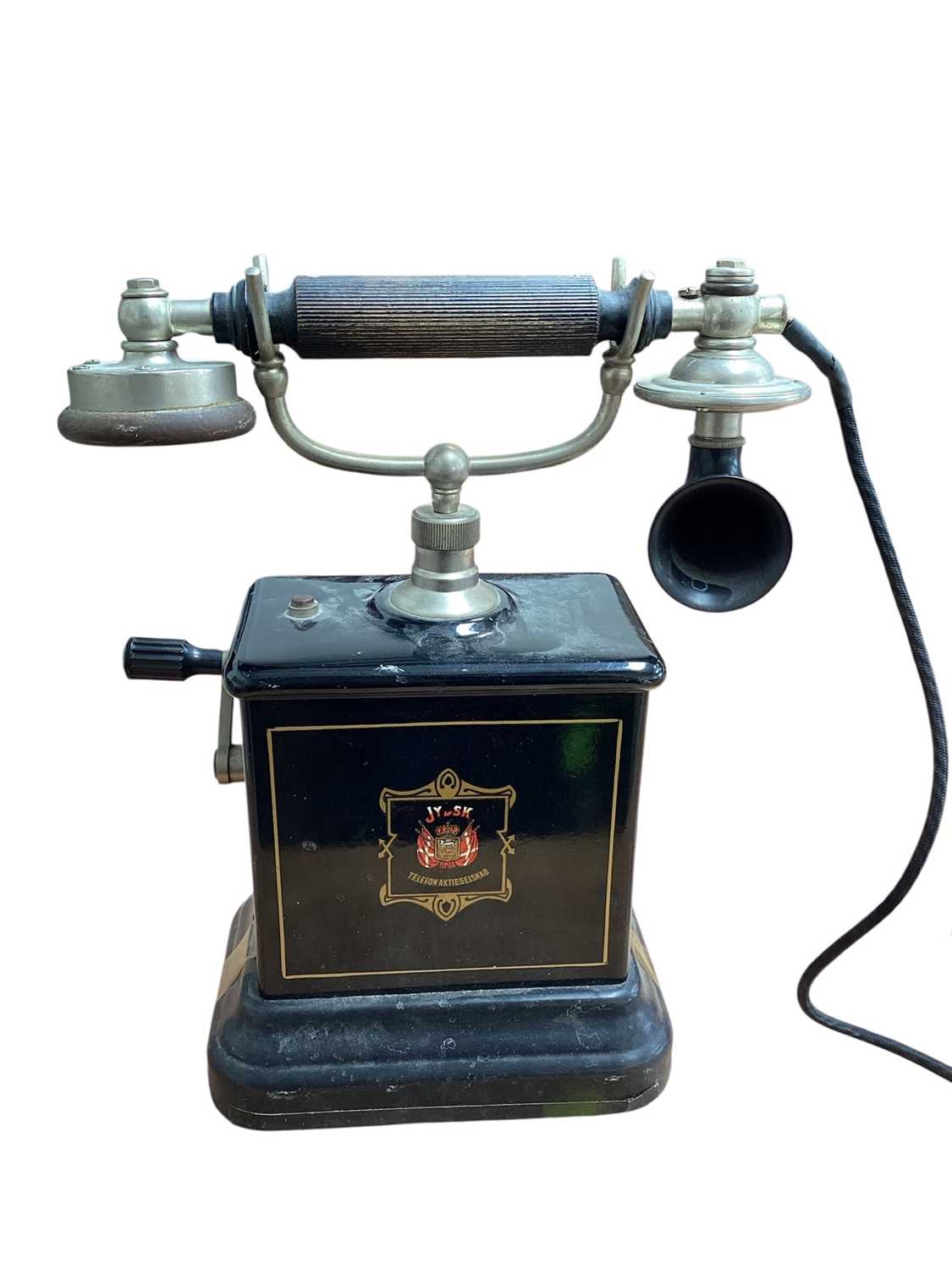 Lot 5082 - Vintage Jydsk Telefon Aktieselskab handcrank telephone