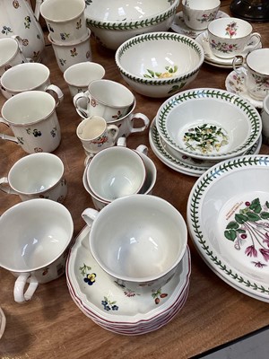 Lot 5114 - Villeroy & Boch Petite Fleur coffee set, together with Portmeirion Botanic Garden China, Minton and Royal Albert cups and saucers