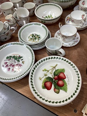 Lot 5114 - Villeroy & Boch Petite Fleur coffee set, together with Portmeirion Botanic Garden China, Minton and Royal Albert cups and saucers
