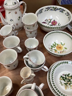 Lot 5114 - Villeroy & Boch Petite Fleur coffee set, together with Portmeirion Botanic Garden China, Minton and Royal Albert cups and saucers