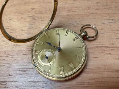 Lot 33 - Victorian 18ct gold pocket watch