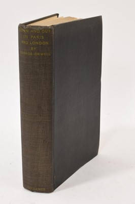 Lot 848 - George Orwell - Down and Out in Paris, 1933 first edition of his first novel, original cloth